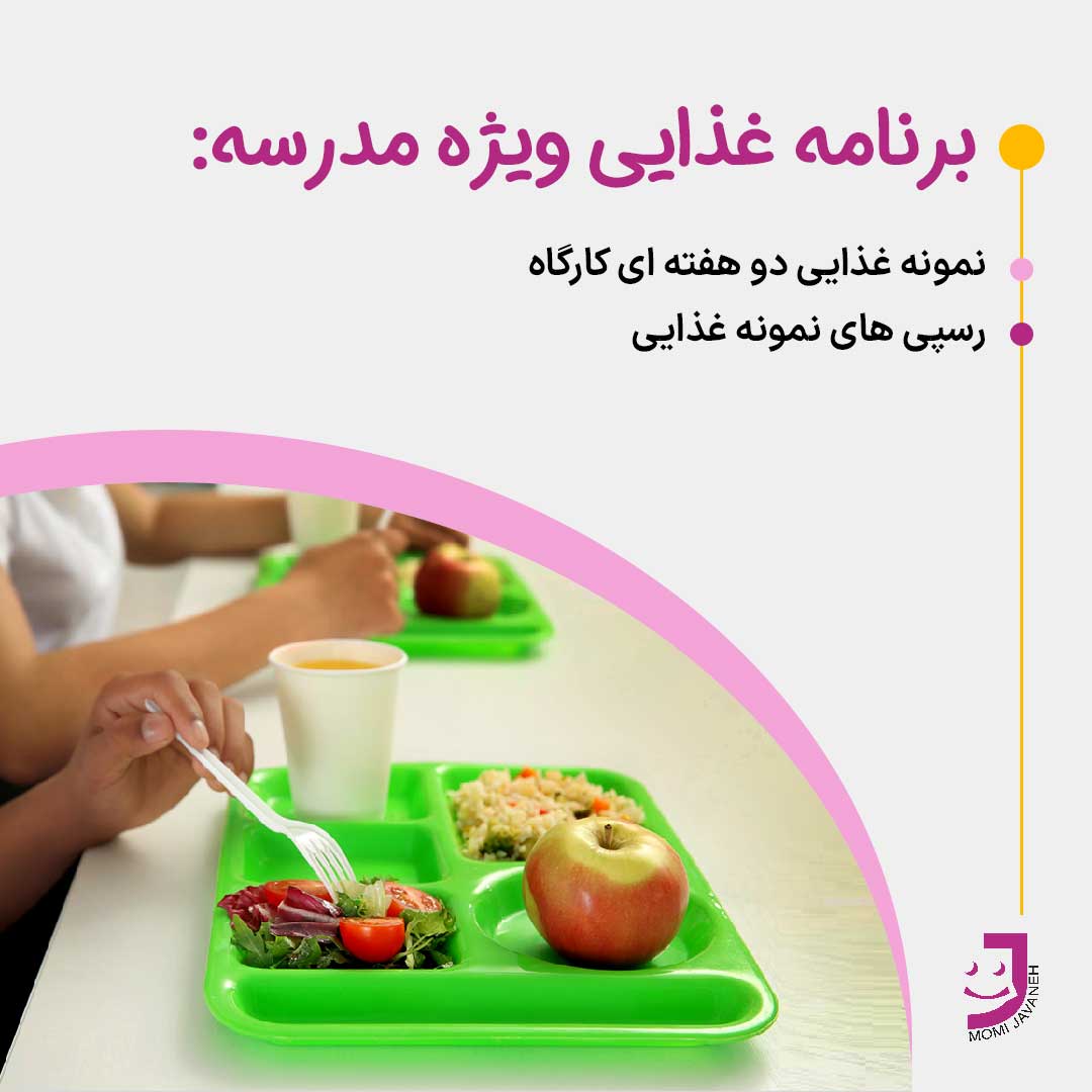 برنامه غذایی (ویژه مدرسه)